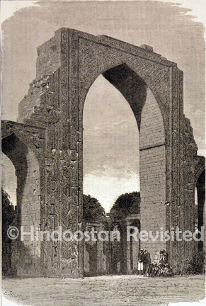 /data/Original Prints/Topography Views, City Views, Landscapes/TRIUMPHAL ARCH KOOTAB NEAR DELHI.jpg